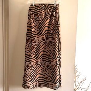 NWOT Wishlist Zebra Print Maxi Skirt size small